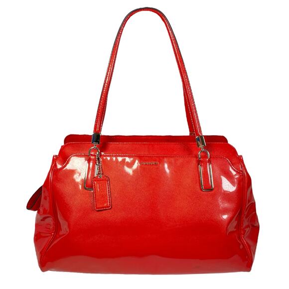 COACH Orange Red Shoulder Bag - Picture 1 of 16
